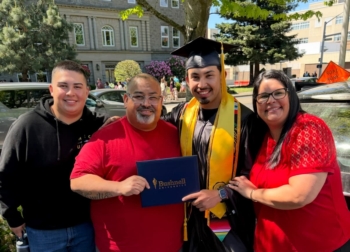 Family photo post-commencement